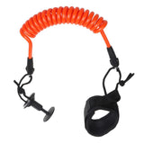 Maxbell 4ft 7mm Orange Coiled Bodyboard Surfboard SUP Bicep Wrist Surf Leash - Aladdin Shoppers
