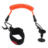 Maxbell 4ft 7mm Orange Coiled Bodyboard Surfboard SUP Bicep Wrist Surf Leash - Aladdin Shoppers
