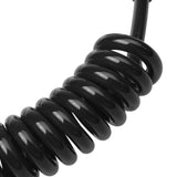 Maxbell 1 Pcs TPU Bodyboard Wrist Coil Leash Surf Board Coiled Cord 5FT 7MM Black - Aladdin Shoppers