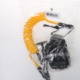 Maxbell Maxbell 1 Pcs TPU Bodyboard Wrist Coil Leash Surf Board Coiled Cord 5FT 7MM Yellow
