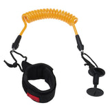 Maxbell Maxbell 1 Pcs TPU Bodyboard Wrist Coil Leash Surf Board Coiled Cord 5FT 7MM Yellow