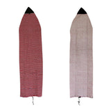 Maxbell Maxbell 6ft Surfboard Shortboard Striped Terry Cloth Sock Surf Board Cover Red Black