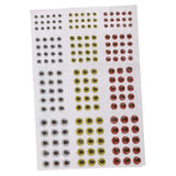 Maxbell Maxbell 183Pcs Mixed Size 3/4/5/6mm Fishing Lure Eyes for Fly Tying Jigs Craft Dolls