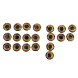 Maxbell 20pcs Waterproof 4D Fishing Lure Eyes For Fly Tying Jigs Craft Dolls 15mm - Aladdin Shoppers