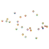 Maxbell Maxbell 25 Tungsten Slotted Fly Tying Head Beads Nymph Head Ball Beads 2mm Colorful