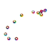 Maxbell 25 Tungsten Slotted Fly Tying Head Bead Nymph Head Ball Beads 3.8mm Colorful - Aladdin Shoppers