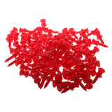 Maxbell Maxbell 100 Pcs/Pack Professional 32mm 1.26" Plastic Castle Golf Tees Red