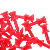 Maxbell Maxbell 100 Pcs/Pack Professional 32mm 1.26" Plastic Castle Golf Tees Red