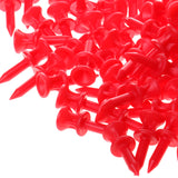 Maxbell Maxbell 100 Pcs/Pack Professional 32mm 1.26" Plastic Castle Golf Tees Red