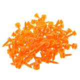 Maxbell Maxbell 100 Pcs/Pack Professional 25mm 0.98" Plastic Castle Golf Tees Orange