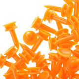 Maxbell Maxbell 100 Pcs/Pack Professional 25mm 0.98" Plastic Castle Golf Tees Orange