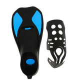 Maxbell Kid Adult Full Foot Short Fins Scuba Diving Swim Training Flippers Blue S - Aladdin Shoppers