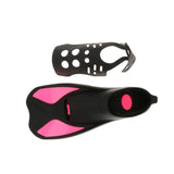 Maxbell Kid Adult Full Foot Short Fins Scuba Diving Swim Training Flippers Rosy XXS - Aladdin Shoppers