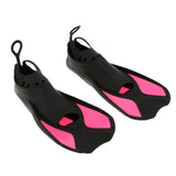 Maxbell Kid Adult Full Foot Short Fins Scuba Diving Swim Training Flippers Rosy XXS - Aladdin Shoppers