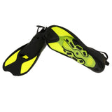 Maxbell Kid Adult Full Foot Short Fins Scuba Diving Swim Training Flipper Yellow XXS - Aladdin Shoppers