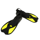 Maxbell Kid Adult Full Foot Short Fins Scuba Diving Swim Training Flipper Yellow XXS - Aladdin Shoppers