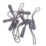Maxbell 10 Non-slip Zipper Pull Cord Zip Puller Zip Fastener Replacement Grey - Aladdin Shoppers