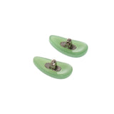 Maxbell 1 Pair Screw-On Jade Nose Pads Eyeglass Sunglass Glasses Accessories Green - Aladdin Shoppers