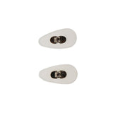 Maxbell 1 Pair Screw-On Jade Nose Pads Eyeglass Sunglass Glasses Accessories White - Aladdin Shoppers