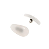 Maxbell 1 Pair Screw-On Jade Nose Pads Eyeglass Sunglass Glasses Accessories White - Aladdin Shoppers