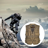 Maxbell Multi Pocket Photography Fishing Mesh Vest Outdoor Travel Quick-Dry Jacket L - Aladdin Shoppers