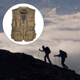 Maxbell Multi Pocket Photography Fishing Mesh Vest Outdoor Travel Quick-Dry Jacket L - Aladdin Shoppers