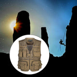 Maxbell Multi Pocket Photography Fishing Mesh Vest Outdoor Travel Quick-Dry Jacket L - Aladdin Shoppers