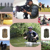 Maxbell Multi Pocket Photography Fishing Mesh Vest Outdoor Waistcoat Travel Jacket