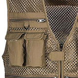 Maxbell Multi Pocket Photography Fishing Mesh Vest Outdoor Waistcoat Travel Jacket