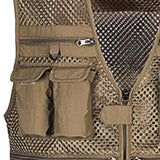 Maxbell Multi Pocket Photography Fishing Mesh Vest Outdoor Quick-Dry Jacket XXL - Aladdin Shoppers