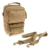 Maxbell Maxbell Outdoor Tactical Molle Hiking Sport Shoulder Sling Pouch Bag Phone Pack Tan