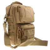 Maxbell Maxbell Outdoor Tactical Molle Hiking Sport Shoulder Sling Pouch Bag Phone Pack Tan