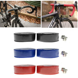 Maxbell 1Pair Road Bike Bicycle Cork Handlebar Grip Tape Wrap with 2 Bar Plugs Black - Aladdin Shoppers