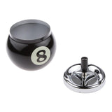 Maxbell Collectible Gift Aluminum Pool Billiard Ball Ashtray no base Black 8 - Aladdin Shoppers
