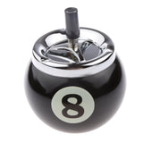 Maxbell Collectible Gift Aluminum Pool Billiard Ball Ashtray no base Black 8 - Aladdin Shoppers