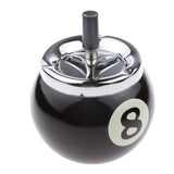 Maxbell Collectible Gift Aluminum Pool Billiard Ball Ashtray no base Black 8 - Aladdin Shoppers