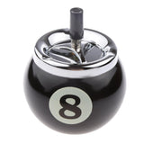 Maxbell Collectible Gift Aluminum Pool Billiard Ball Ashtray no base Black 8 - Aladdin Shoppers