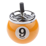 Maxbell Collectible Gift Aluminum Pool Billiard Ball Ashtray no base Yellow 9 - Aladdin Shoppers
