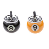 Maxbell Collectible Gift Aluminum Pool Billiard Ball Ashtray no base Yellow 9 - Aladdin Shoppers