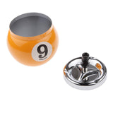 Maxbell Collectible Gift Aluminum Pool Billiard Ball Ashtray no base Yellow 9 - Aladdin Shoppers