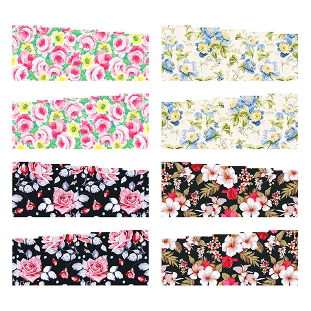 Maxbell Maxbell 20 Sheets Flowers Nail Art Water Transfer Decals Sticker Wrap DIY Tips Decor