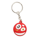 Maxbell Rubber Cute Expression Billiard Ball Design Key Chain Keyring - Red 3 - Aladdin Shoppers