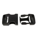 Maxbell Black Nylon Plastic Side Release Buckle Backpack Webbing Buckle 50mm - Aladdin Shoppers