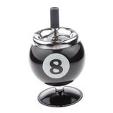 Maxbell Collectible Gift Aluminum Pool Billiard Ball Ashtray with base Black 8 - Aladdin Shoppers