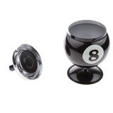 Maxbell Collectible Gift Aluminum Pool Billiard Ball Ashtray with base Black 8 - Aladdin Shoppers