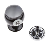 Maxbell Collectible Gift Aluminum Pool Billiard Ball Ashtray with base Black 8 - Aladdin Shoppers