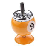 Maxbell Collectible Gift Aluminum Pool Billiard Ball Ashtray with base Yellow 9 - Aladdin Shoppers