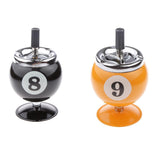 Maxbell Collectible Gift Aluminum Pool Billiard Ball Ashtray with base Yellow 9 - Aladdin Shoppers