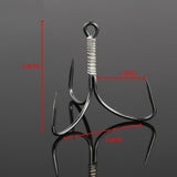 Maxbell Size 22 8Pcs Fishing Treble Hooks Fish Tackle Hooks Baits Lures Hook - Aladdin Shoppers