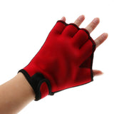 Maxbell Unisex Water Sports Webbed Swimming Gloves Snorkeling Paddles M Red - Aladdin Shoppers